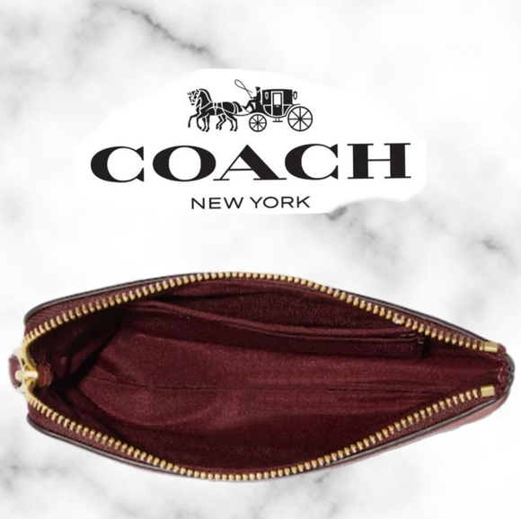 Coach Corner Zip Wristlet With Sagittarius - Picture 2 of 5